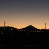 多摩川の富士山